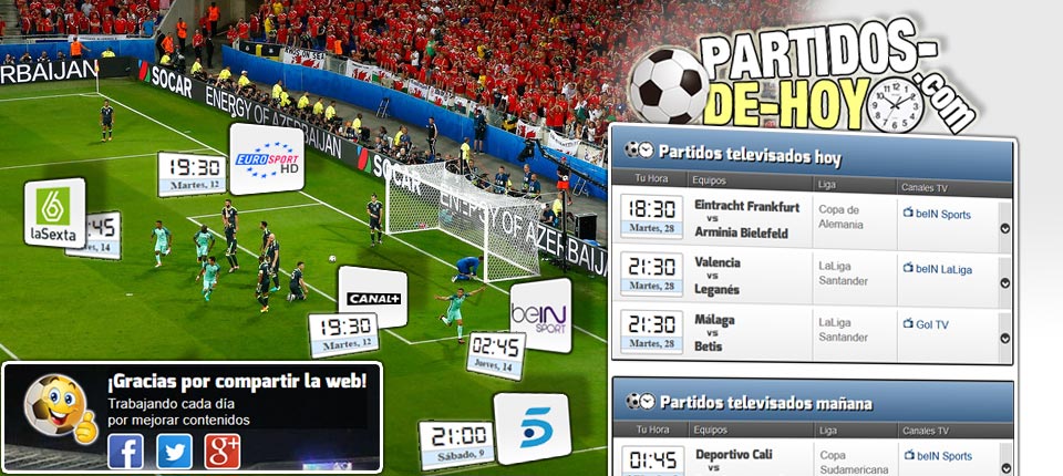 Partidos Televisados - Dónde Ver Partidos De Fútbol Televisados Hoy